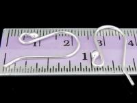 KA-014 Thai karen hill tribe handmade silver 10 Dot end earring wire hook