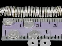KK-009 Thai karen hill tribe handmade silver 10 plain disc bead 
