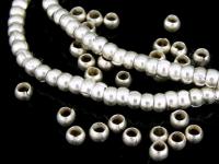 KK-011 Thai karen hill tribe handmade silver 100 mini plain spacer bead