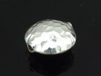 KV-035 Thai karen hill tribe handmade silver 1 hammered round puffy bead 