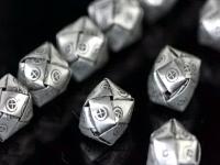 KD-011 thai karen hill tribe silver 4 square puffy beads