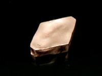 KZ-057 24K rose gold vermeil thai karen hill tribe handmade silver 3 rough rhombus shape bead 