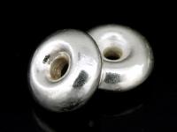 KK-002 Thai karen hill tribe handmade silver 3 donut shape bead