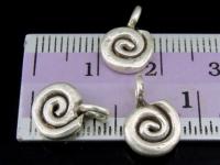 2KH-010 Thai karen hill tribe handmade silver 6 small sea shell charm