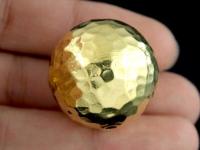 KG-102 24K gold vermeil Karen hill tribe handmade silver 1 hammered round ball beads