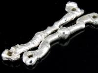 KJ-024 Karen hill tribe silver 4 free form bead