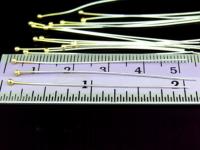 KG-316 24K gold vermeil 30 thai karen hill tribes handmade silver round ball headpin