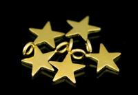 KG-541 Thai karen hil tribes silver 10 gold vermeil mini die cut star shape charm