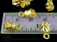 KG-043 24K gold vermeil 3 thai karen hill tribes handmade silver small rose charm