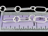 KL-022 Thai karen hill tribes handmade silver 24 plain link chain