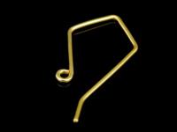 KG-505 24K gold vermeil Karen hill tribe handmade silver 4 earring wire hook