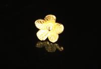 KG-087 thai karen hill tribe handmade silver 6 gold vermeil mini flower charm