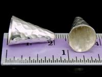 KA-004 Thai laren hill tribe handmade silver 2 hammer cone cap
