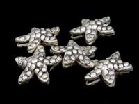 KD-025 Thai karen hill tribe handmade silver 3 small stat fish bead