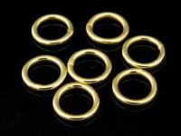 KG-197 24K gold vermeil 20 thai karen hill tribes handmade silver medium plain closed round hoop