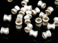 KK-005 Thai karen hill tribe handmade silver 20 mini hourglass bead 