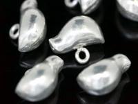 KF-013 thai karen hill tribe handmade silver 2 bird puffy charm