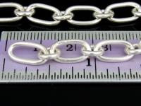 KL-028 Thai karen hill tribe handmade silver 24 Inches plain link chain 