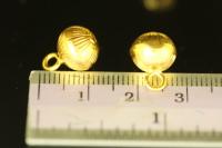 KG-608 24K gold vermeil thai karen hill silver 4 fancy round ball bell charm