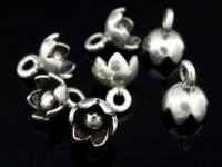 4KH-051 Thai karen hill handmade tribe silver 4 mini flower charm