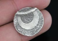 KH-008 Thai karen hill tribe silver 1 medium tribesman style bead