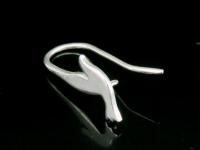 KA-117 Thai karen hill tribes handmade over silver pair bird diecut earring hook 