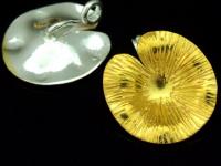 KG-002 24K gold vermeil Karen hill tribe handmade silver 1 lotus leaf charm