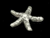KD-029 Thai karen hill tribe handmade silver 2 medium starfish bead