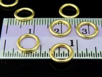 KG-197 24K gold vermeil 20 thai karen hill tribes handmade silver medium plain closed round hoop