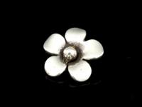 4KH-019 Thai karen hill tribe handmade silver 2 small wild flower charm