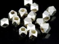 KL-016 Thai karen hill tribe handmade silver 50 small facet bead