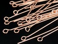 KZ-132 24K rose gold vermeil thai karen hill tribe handmade silver 20 eyepin