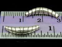KS-022 Thai karen hill tribe handmade silver 4 small wrap curved tube bead