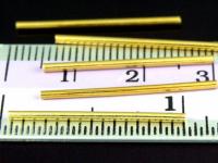 KG-229 24k gold vermeil 15 thai karen hill tribes handmade silver plated plain straight tube bead