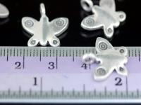 KA-067 thai karen hill tribe handmade silver 4 butterfly charm