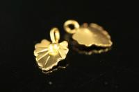 KG-205 Thai karen hill tribes handmade silver 4 gold vermeil small flower charm