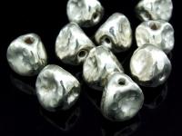 KV-020 Thai karen hill tribe handmade silver 1 hammered triangle bead 