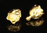 KG-113 thai karen hill handmade tribe silver 2 gold vermeil rose charm