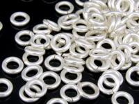 KA-074 Thai karen hill tribe handmade silver 30 small round opened jump ring