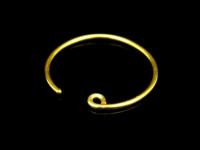 KG-497 24K gold vermeil Karen hill tribe handmade silver 4 earring wire hook