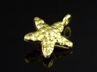 KG-243 24K gold vermeil 2 thai karen hill tribes handmade silver starfish charm