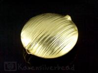 KG-035 24K gold vermeil Karen hill tribe handmade silver 1 scratch round puffy bead