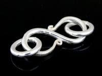 KA-113 Thai karen hill tribe handmade silver 1 round wire S. clasp