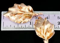 KZ-241 Thai karen hill tribe handmade silver 1 rose gold vermeil wild flower charm