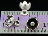 4KH-051 Thai karen hill handmade tribe silver 4 mini flower charm