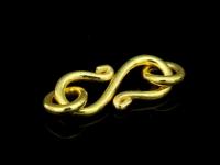 KG-405 24K gold vermeil 6 thai karen hill tribes handmade silver small round wire S. clasp 