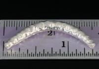 KS-003 thai karen hill tribe silver 2 hammered curved tube bead