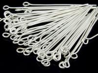 KA-095 Thai karen hill tribe handmade silver 10 eye pin 24 gauge