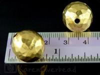 KG-033 24K gold vermeil 1 thai karen hill tribes handmade silver hammered ball bead 