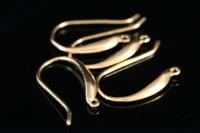 KG-576 thai karen hill tribe handmade silver 4 gold vermeil tear drop earring hook